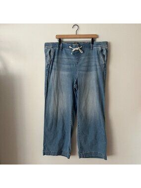 Torrid Weekend Wide Leg Super Soft Pull On Jeans Women's Plus Size 3 Regular